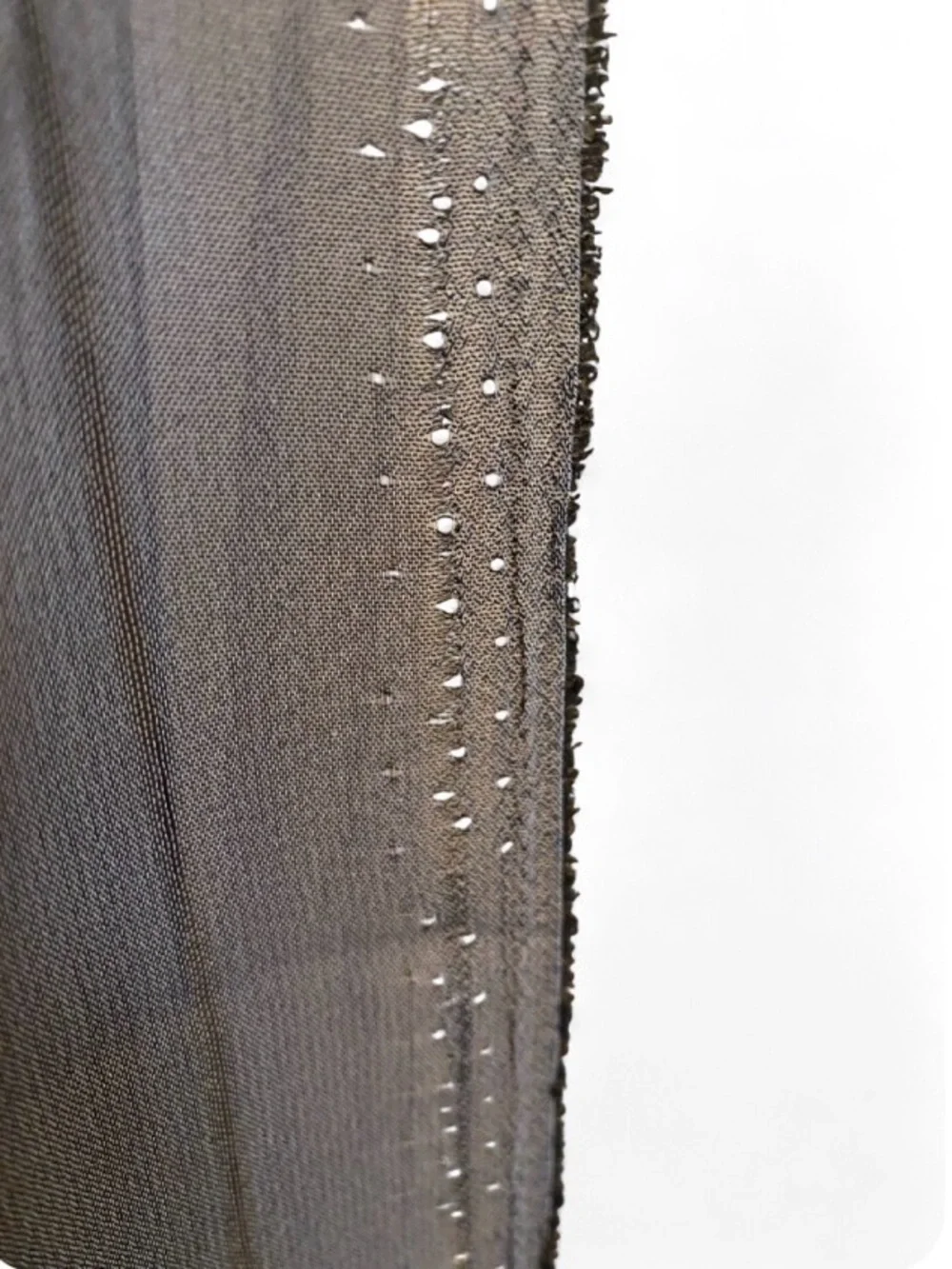 Makenzie Voile Sheer Curtain Panel 54x84 Dark Taupe Pinstripe Single